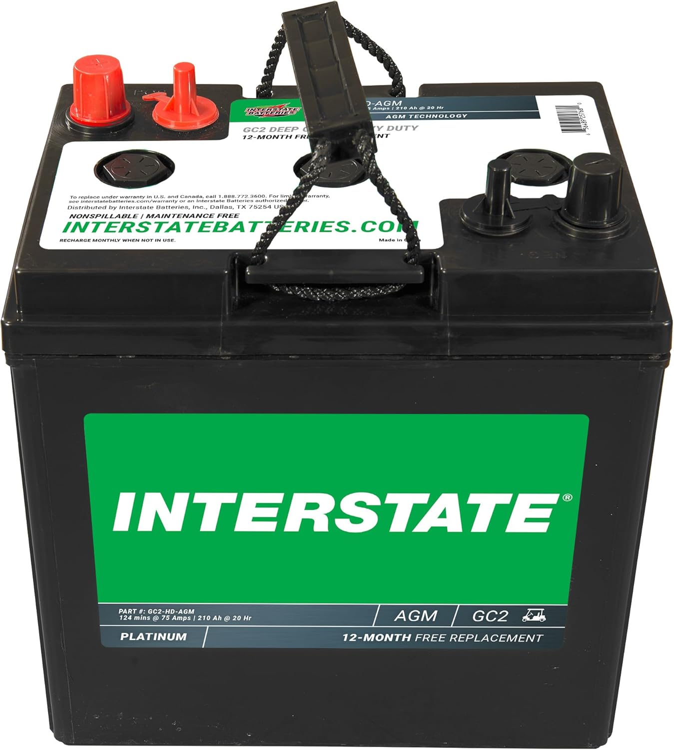 Interstate GC2-HD-AGM 6V 210Ah