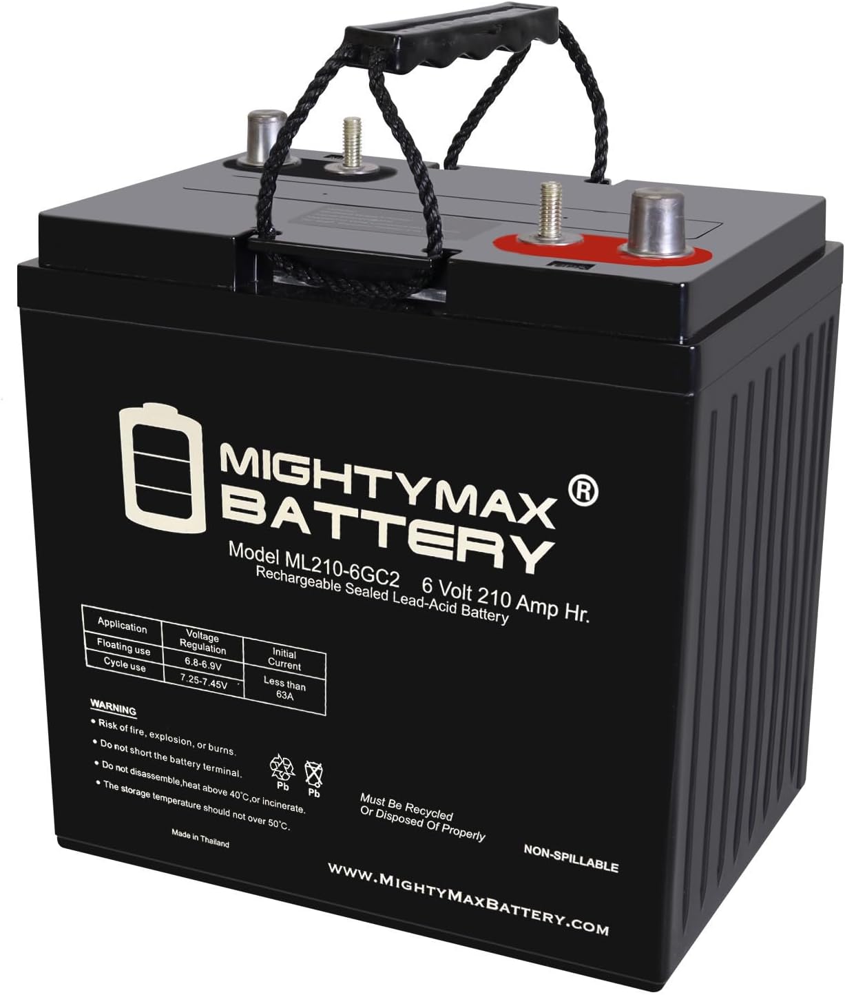 Mighty Max 6V 210AH GC2 AGM